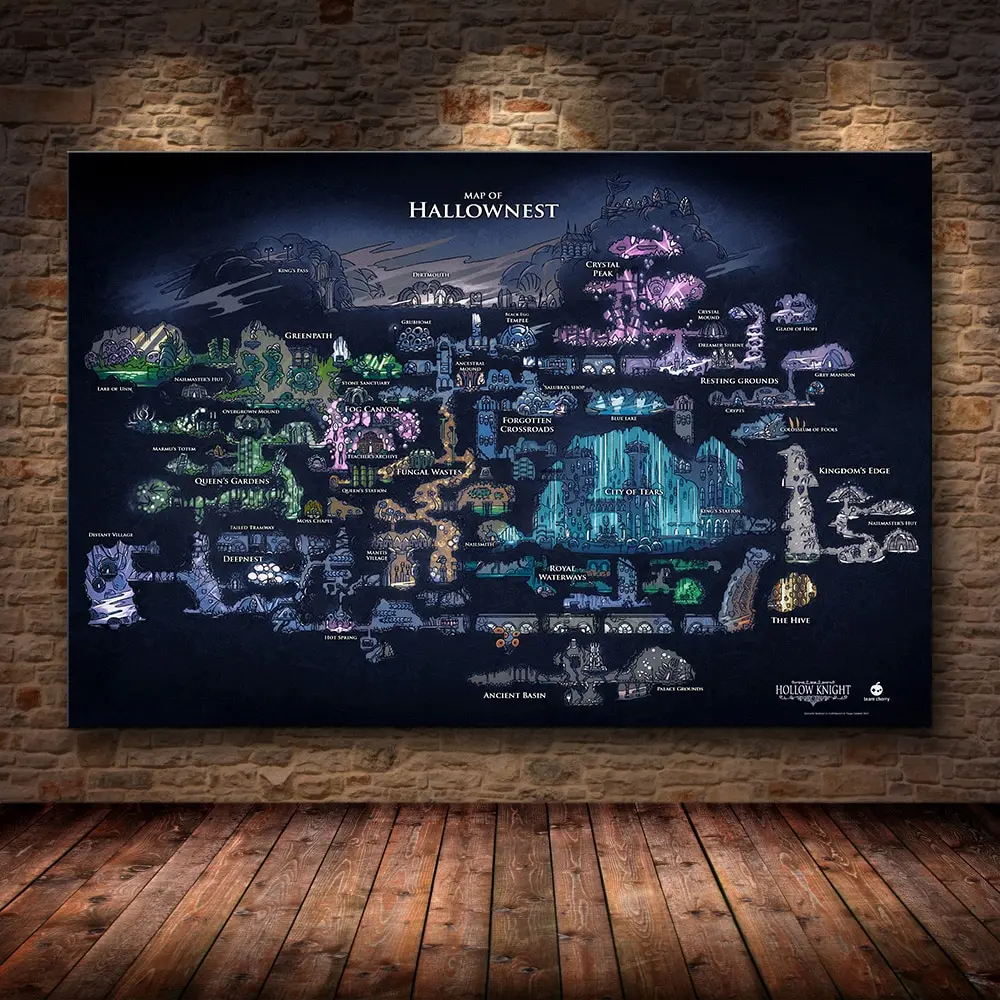 Star Map Poster - Постер с картой Халлоу-Нэста из игры