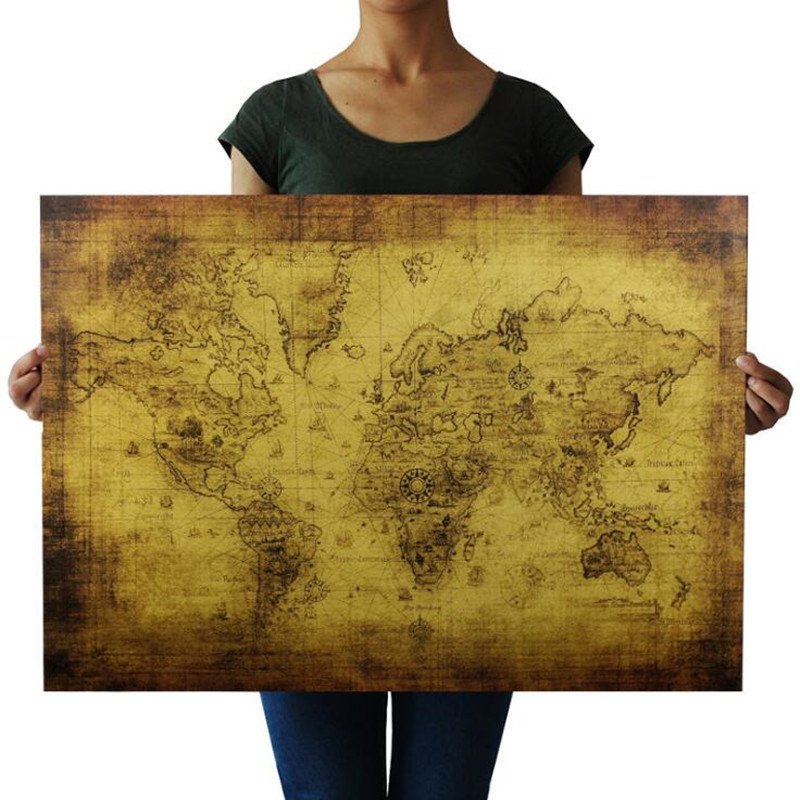 Star Map Poster - Большая винтажная карта мира x см,